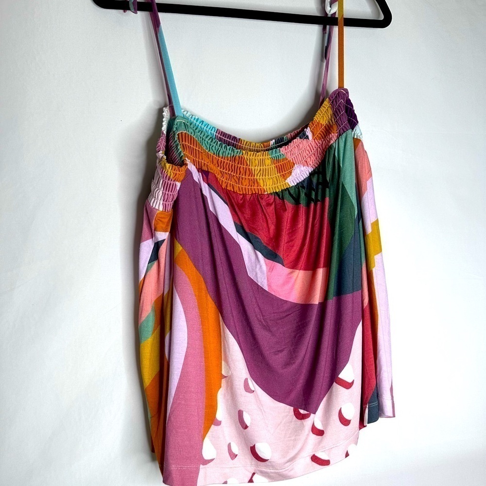 COOL NIGHTS Smocked Babydoll Top